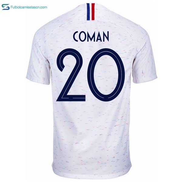 Camiseta Francia 2ª Coman 2018 Blanco